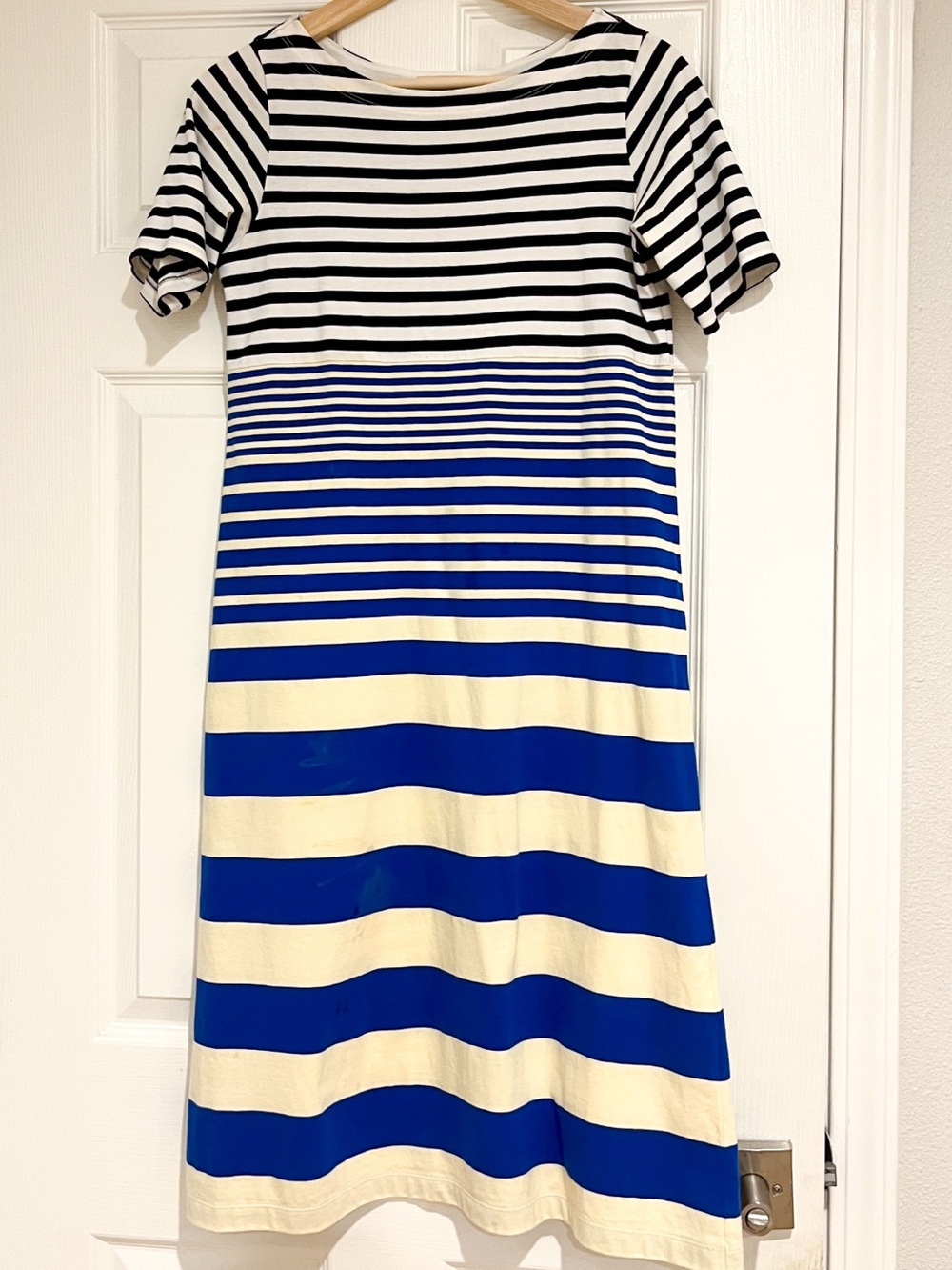 MARNI X UNIQLO Striped Short Sleeve Dress